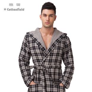 棉田浴袍吸水速干纯棉毛巾面料男女情侣款浴衣游泳长款:BR21006W