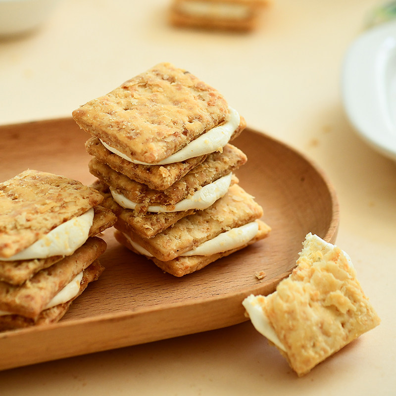 牛轧方块酥 零食夹心饼干 牛轧饼干 甜品 巨好吃解馋休闲食品小吃