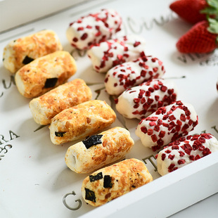 一口奶糯 肉松奶酥卷 零食草莓牛轧牛扎奶芙夹心蛋卷奶糕雪花酥