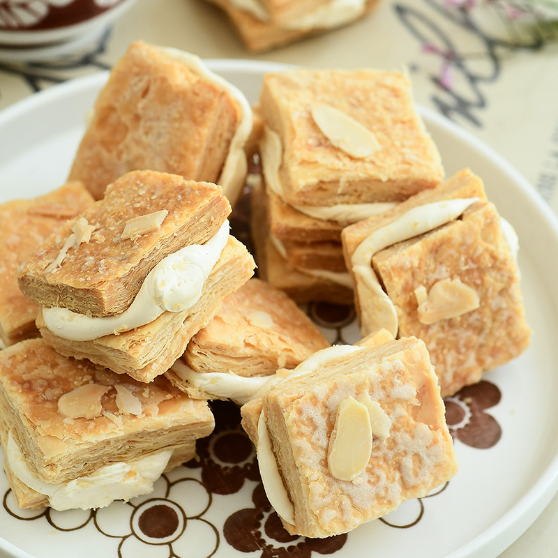 一口爱上 牛轧千层酥 零食夹心饼干 甜品 巨好吃解馋休闲食品小吃