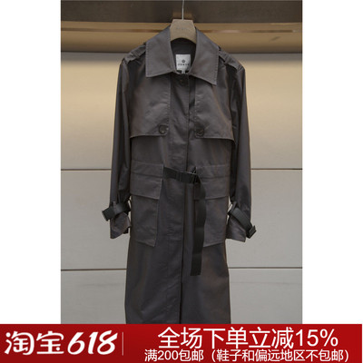 JORYA weekend专柜正品秋冬纯色方领N242701D女风衣4880元