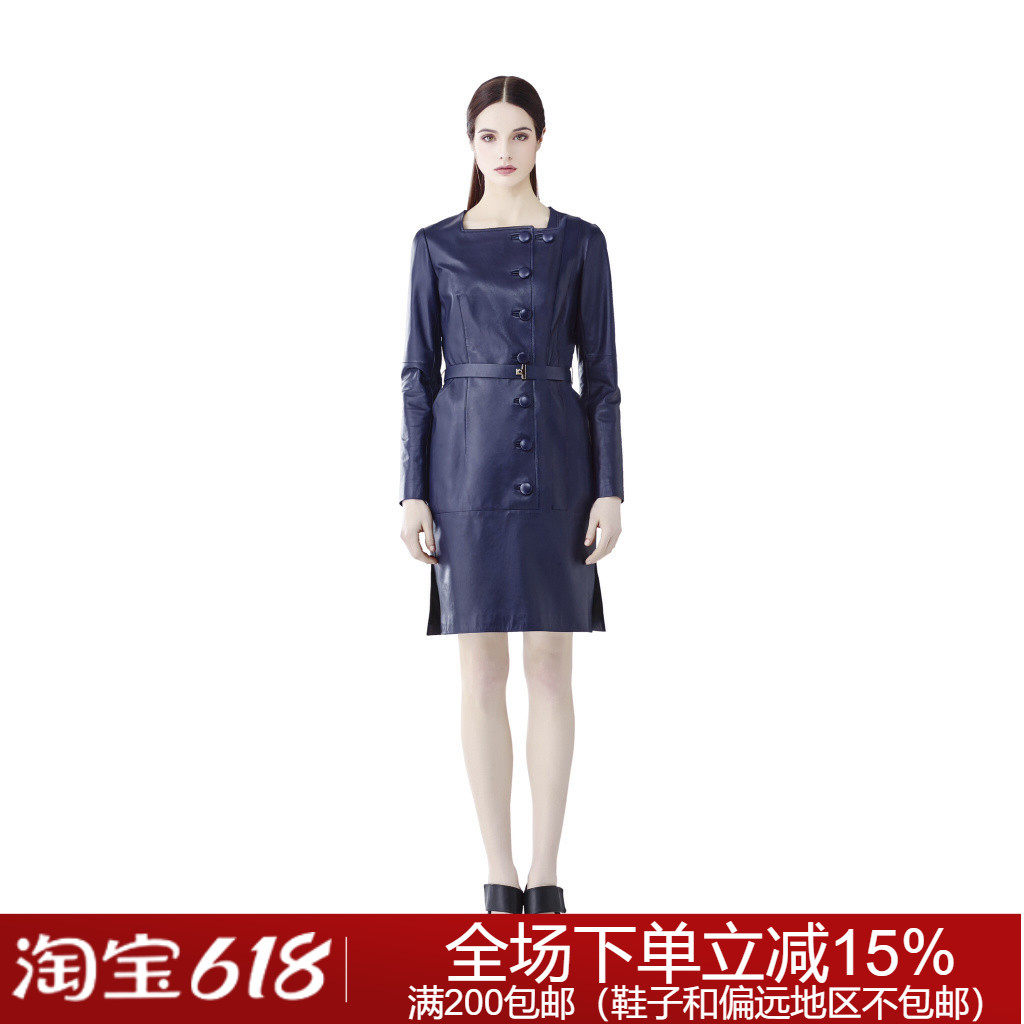 专柜正品时尚潮流秋冬款I3464101恩曼琳皮裙子6880元
