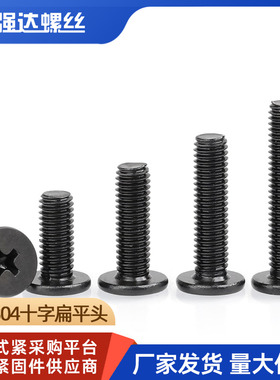 M1.6M2M2.5M3-M6黑色304不锈钢十字扁平头笔记本电脑电子小螺丝钉
