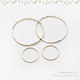 闭口斜纹金属环圈耳环挂件日本kiwa贵和饰品配件DIY合金镀金色