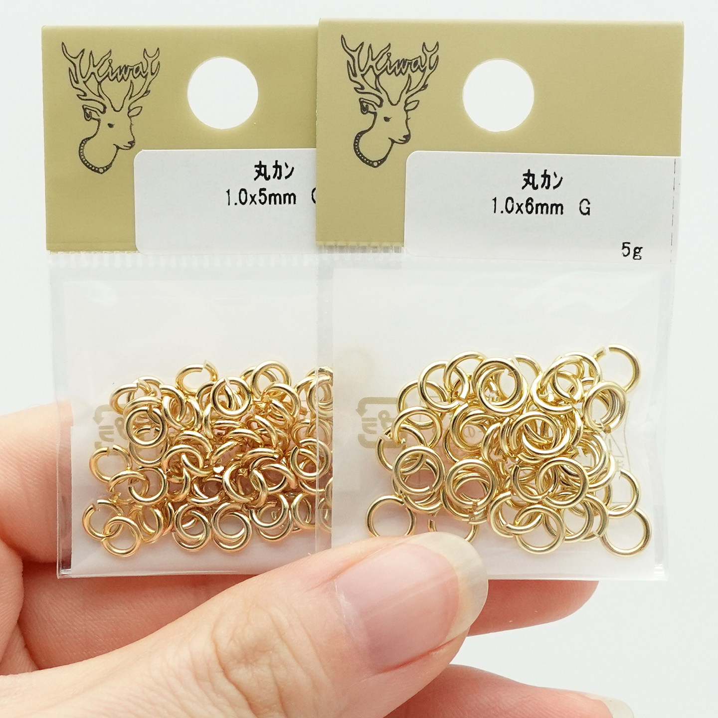 日本贵和配件全尺寸开口圈金色环kiwa耳饰项链手链饰品铜镀金