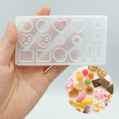 uv甜点金平糖椒盐卷饼胶模具日本partsclub配件制作滴胶饰品