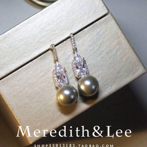 Meredith&Lee简约优雅精致日常百搭温婉气质知性轻奢小众设计耳环