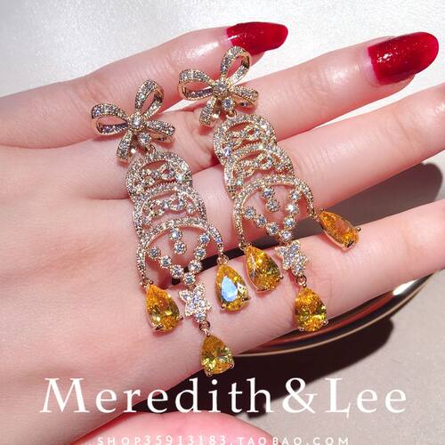 meredithlee法式宫廷金色蝴蝶结