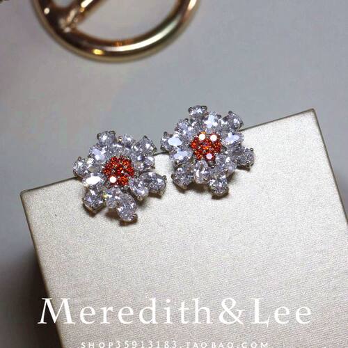 Meredith&Lee 春夏氛围感花园系轻奢小众设计感百搭日常精致耳钉
