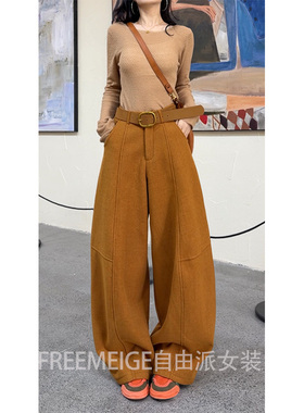 55511加绒呢料高品质西裤2025年冬季新款加厚保暖裁片结构休闲裤