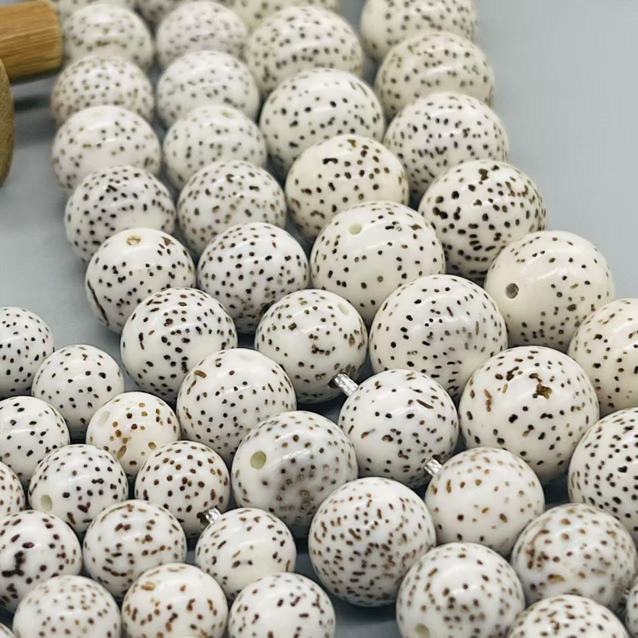 保真天然星月菩提圆珠108颗