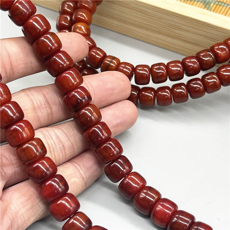 保真西藏天然牦牛骨佛珠念珠手链