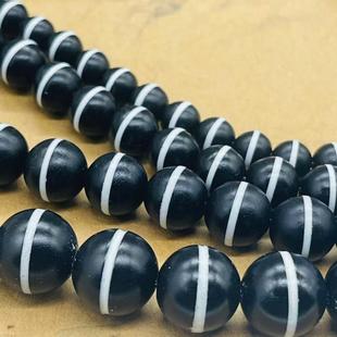 保真天然一线玛瑙手链手串圆珠子配饰品佛珠隔珠DIY配珠男女整串