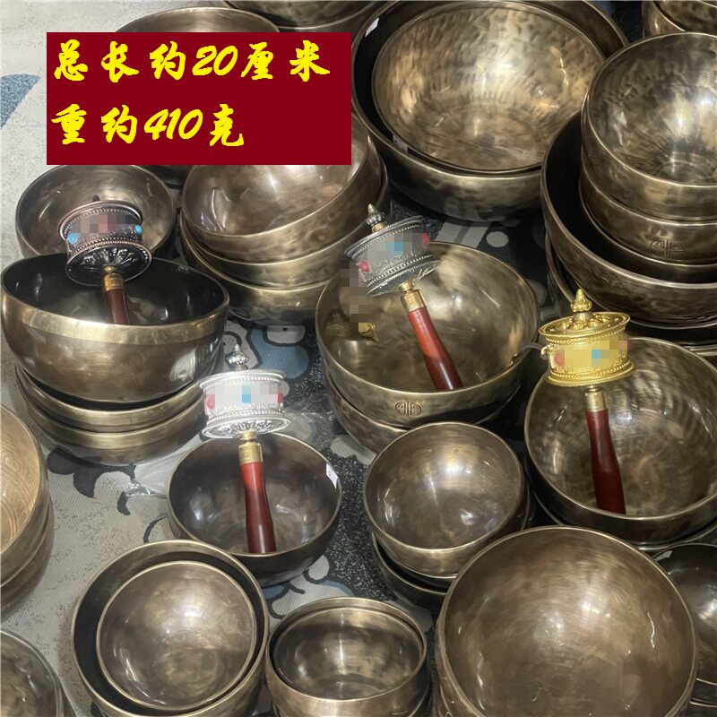 西藏特色民族风桶饰品摆件可转动手摇客厅装饰中式办公室家居摆饰