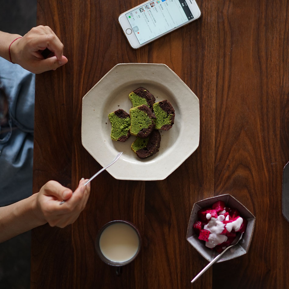 禾下｜手作八角盘粗陶手工餐盘