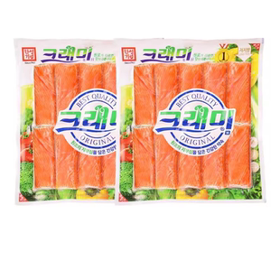 可莱美蟹柳低脂蟹肉蟹棒即食蟹味真火锅食材寿司专用韩国小零食
