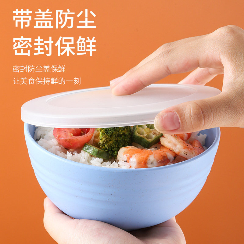 食品级保鲜碗带盖冰箱三件套折叠收纳水果沙拉耐摔泡面饭碗便当盒
