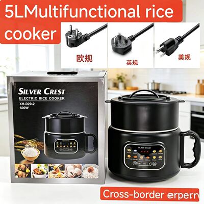 家用5L智能 rice cooker大容量家用不粘锅电饭锅多功能煮饭锅跨境