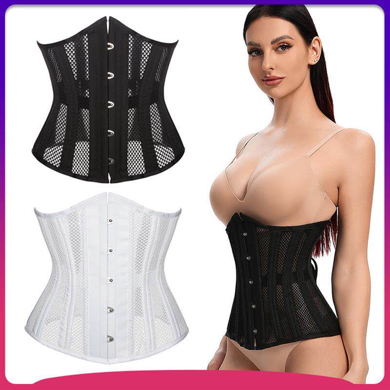 情趣腰封corset夏季网孔透气薄款打底收腹定型26根鱼骨外穿束腰女