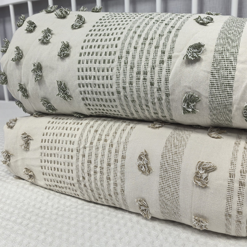 外贸出口提花剪毛工艺布被套单件200*230cm双人被罩家居床品特价