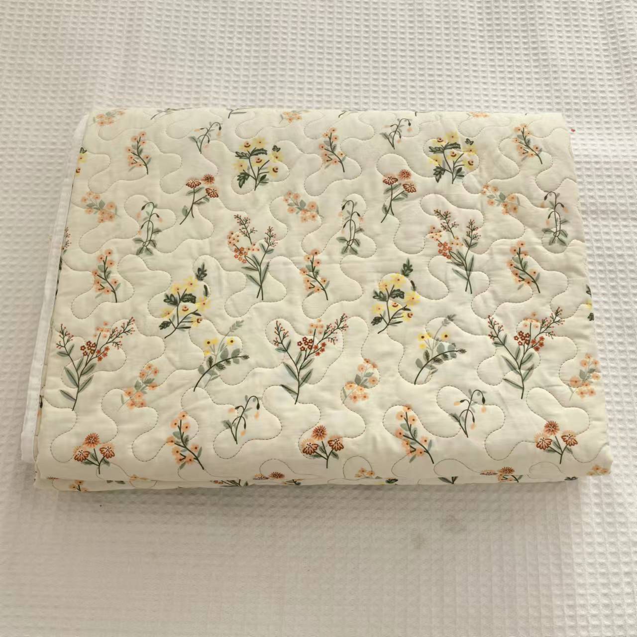 外贸尾货100%纯棉床盖