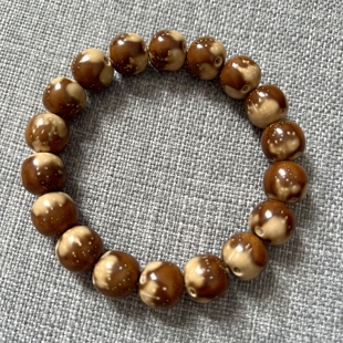 天然紫金鼠手串招财鼠手链半山半水老型菩提子文玩佛珠念珠