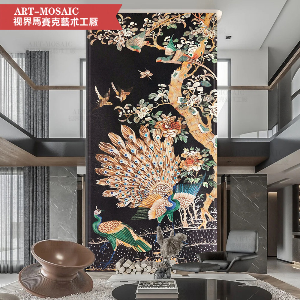 玄关沙发背景墙贴壁画