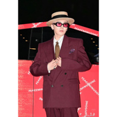 设计感休闲百搭西服套装 权志龙同款 双排扣枪驳领廓形酒红色西装 男