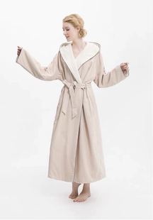 万豪W酒店浴袍加长连帽高端五星级睡袍秋冬双层保暖加厚浴衣时尚