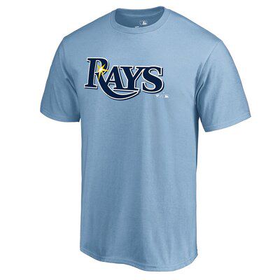 BASEBALL LEAGUE RAYS TAMPA BAY RAYS 퓨어 코튼 반소매 탑 라운드넥 T셔츠