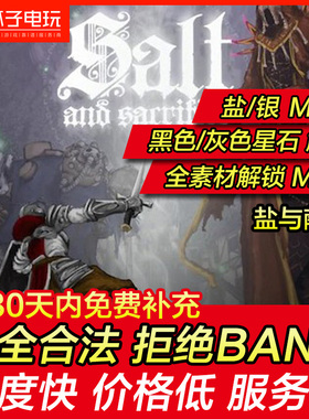 存档修改 PS4/PS5 盐与献祭 能力 盐 银 黑色 灰色 星石 素材解锁