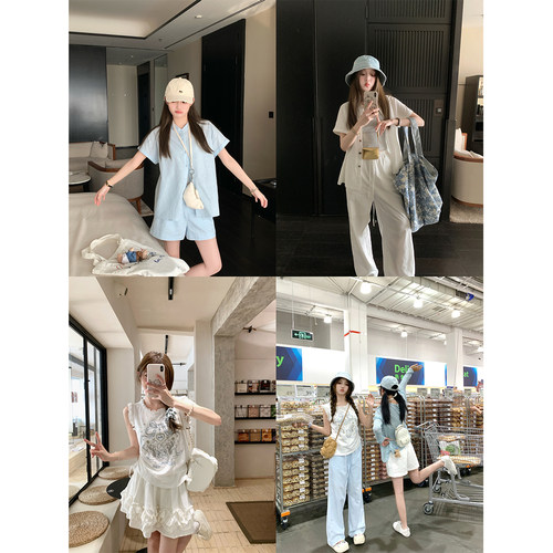 FFBLUE亚麻衬衫短裤长裤