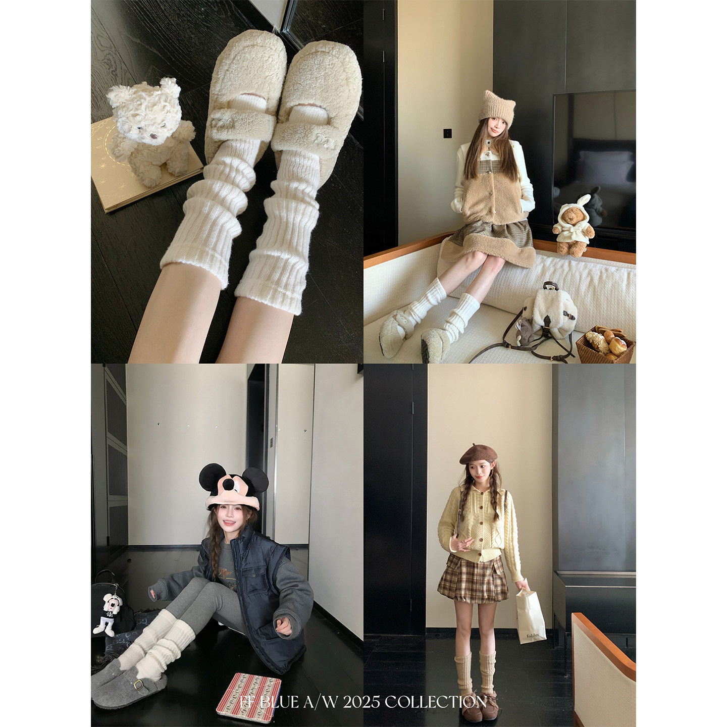 FF BLUE 时髦加分 搭了好几期的针织堆堆袜女保暖中筒袜套腿套冬,女士内衣/男士内衣/家居服,长筒袜,淘宝优惠券,粉丝福利购,淘宝优惠卷