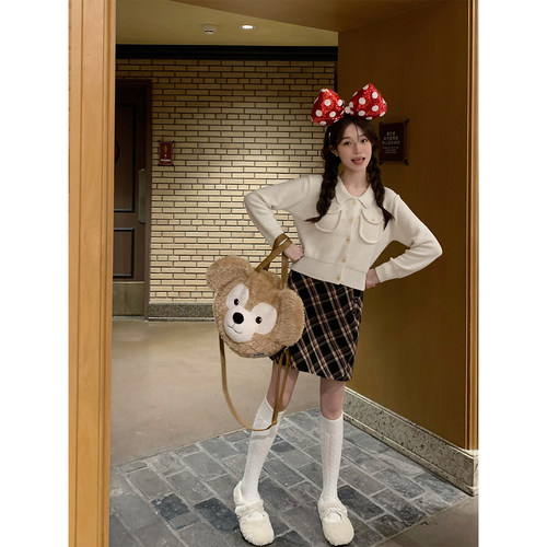 FFBLUE内搭翻领两色毛衣