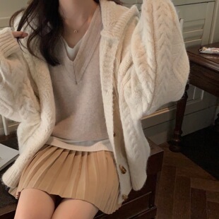 FF BLUE 本期劳模 咖色/黑色质感在线万搭百褶裙小个子短款半身裙