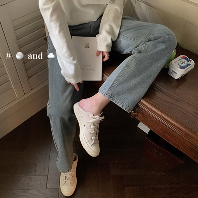 视觉5斤休闲韩妹胖瘦炸裂拖地