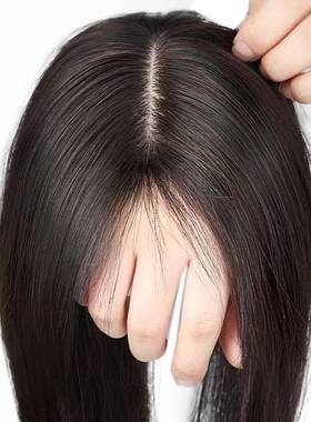 假发女全真发遮白发补发轻薄透气