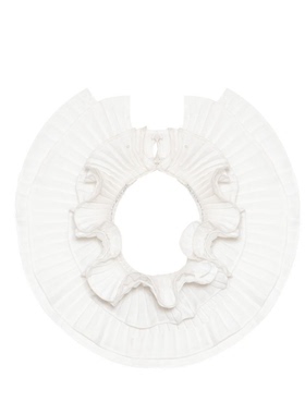 【直播专属】chicco mao白色多层褶皱脖套C192-779-86