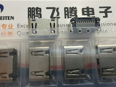 全新法国FCI HDMI-19pin尾插10029449-001RLF连接器 贴装直角90°