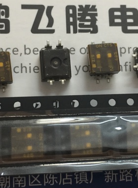 全新美国CTS 贴片2位拨码开关 219-2LPSTR 琴键式平拨编码2.54MM