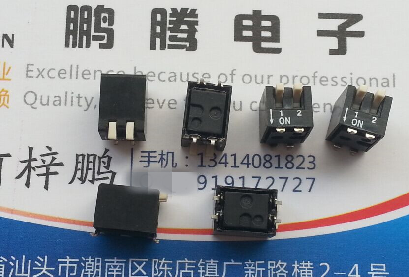 原装台湾ECE 2位拨码开关 贴片2P侧拨琴键式 2.54mm EPD1021300Z 正宗台湾产ECE 一盘550PCS 特价出售 寿命长达30万次