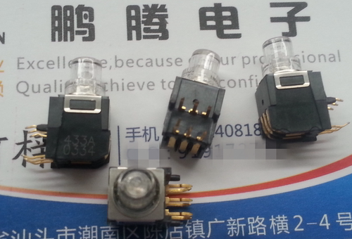 原装美国C&amp;amp;amp;k K5V1BU43T 轻触开关 带灯按键 90度脚 蓝灯 侧插5脚 镀金脚 有详细尺寸图
