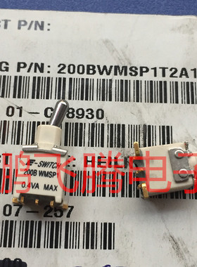 原装美国E-SWITCH 贴片2脚2档钮子开关200BWMSP摇头摇臂拨动开关