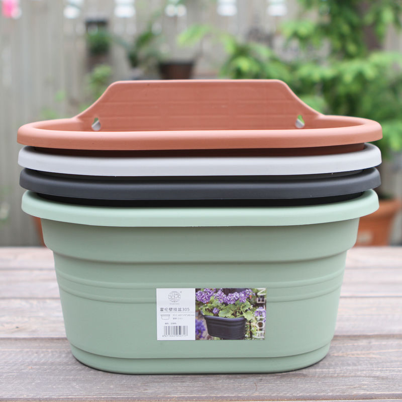 壁挂花盆塑料半圆形挂墙花盆室内外围栏阳台壁挂加厚绿萝悬挂花盆,鲜花速递/花卉仿真/绿植园艺,花盆,淘宝优惠券,粉丝福利购,淘宝优惠卷