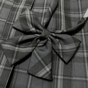 神仙club 灰黑色领结 原创JK小物 学院风制服 领带 灰色笔记