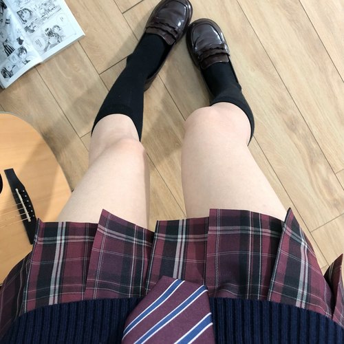 血腥玛丽格裙原创JK半身裙