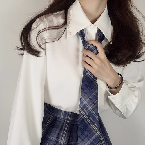 月下鹤长袖JK衬衫长袖制服