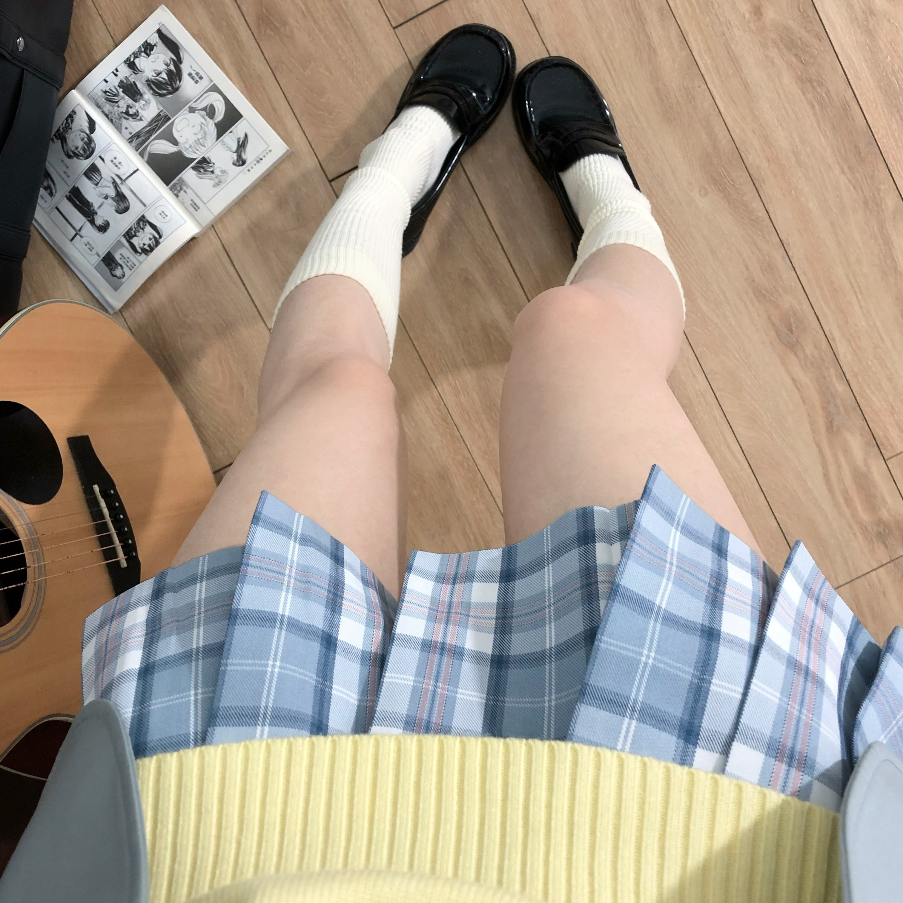 水中月格裙jk制服格裙半身裙
