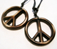饰品复古做旧仿牛骨和平反战嬉皮士peace树脂手工百搭长配饰项链