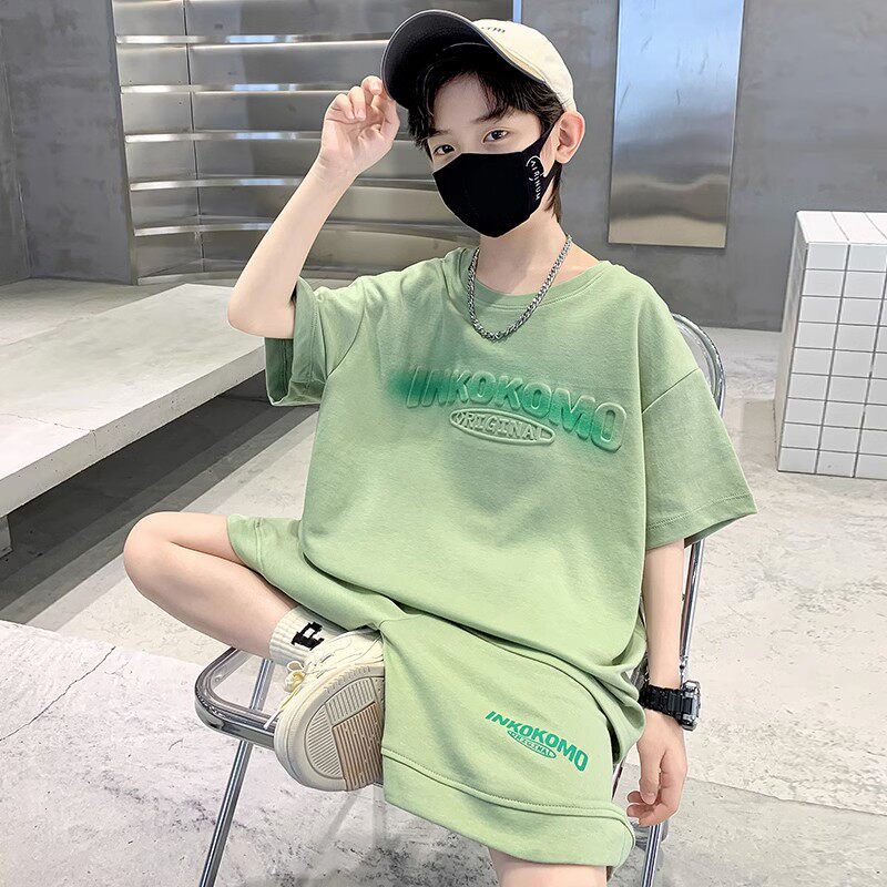 男童夏季短袖运动套装2026新款